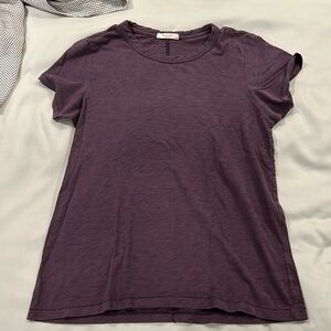 Rag and bone, dark purple T-shirt, size medium